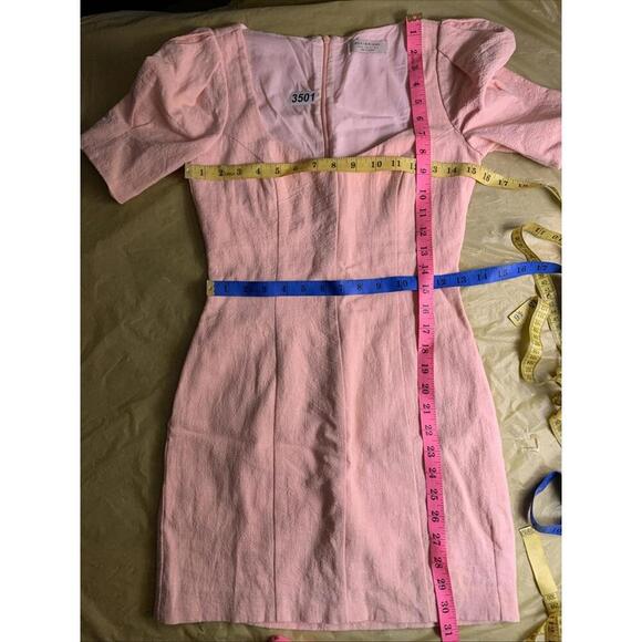 Bec and Bridge Peach  Cotton Ramie Mini Dress Women 2 But Fits Xxs 0 - Picture 6 of 6